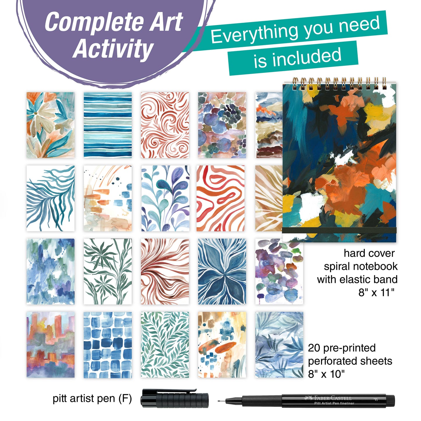 Reverse Coloring and Doodling Book - Neutral Edition