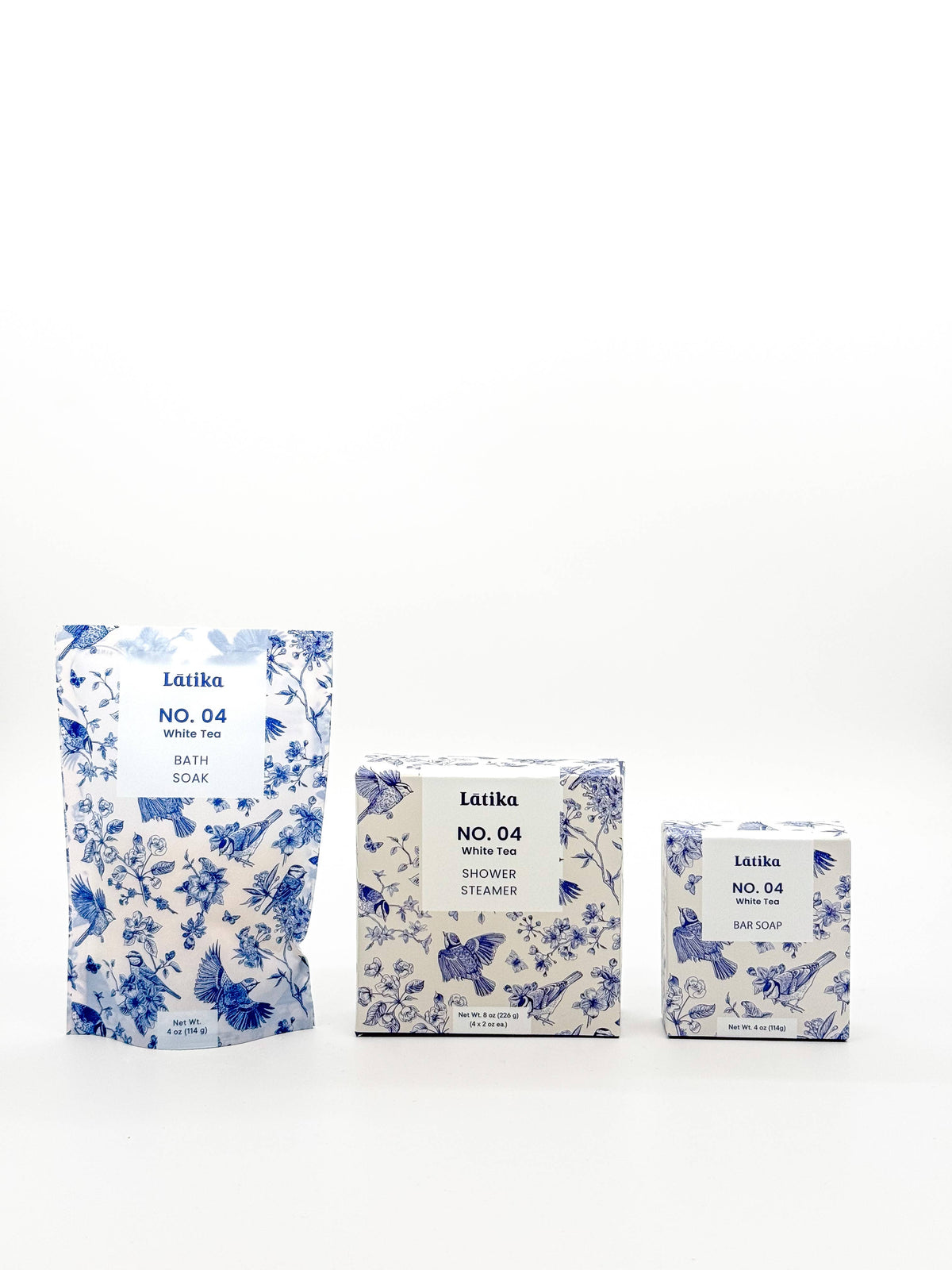 Latika Beauty - Self Care Gift Set - White Tea Bath, Steamer & Soap