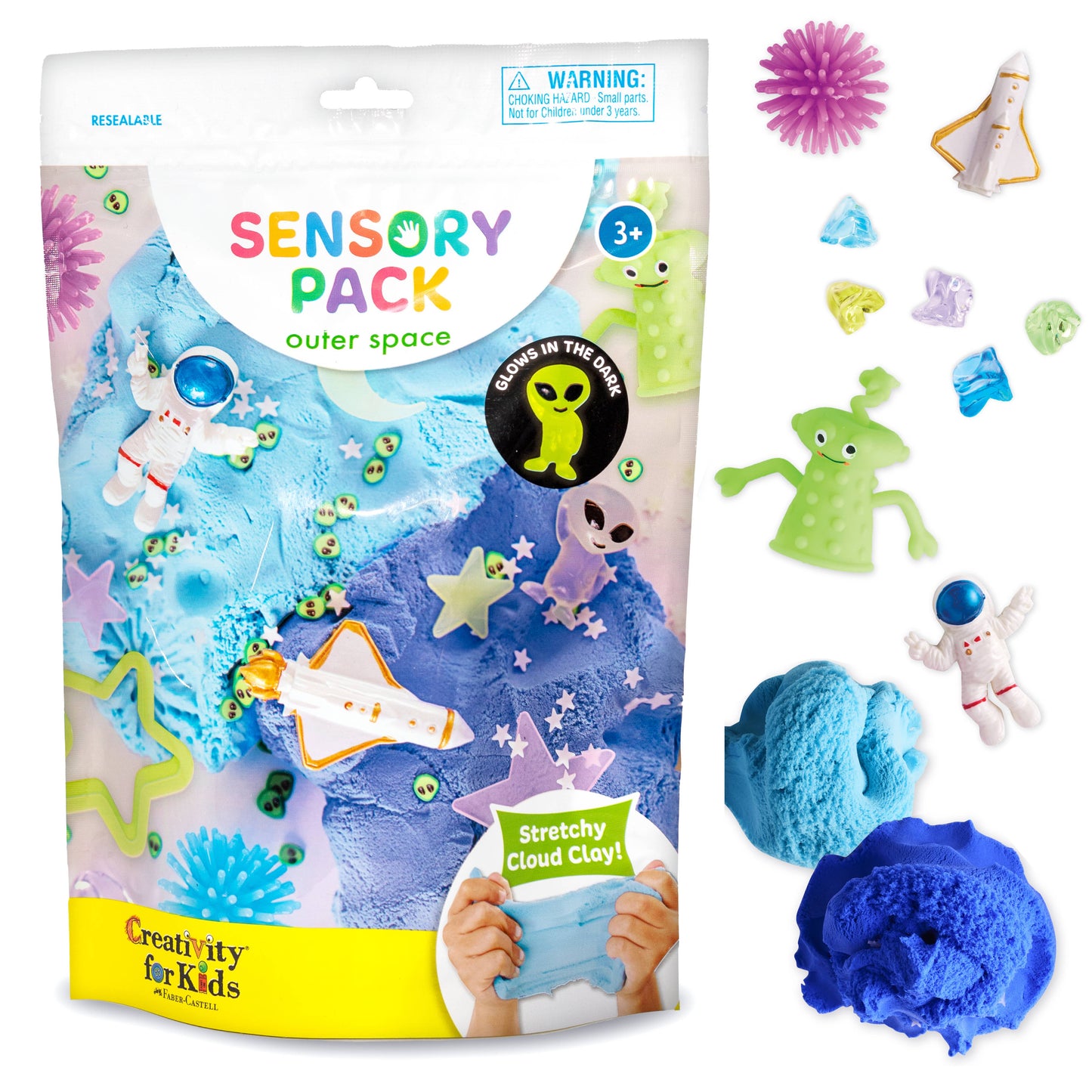 Faber-Castell / Creativity for Kids - Sensory Pack Outer Space On the Go Play Set for Kids