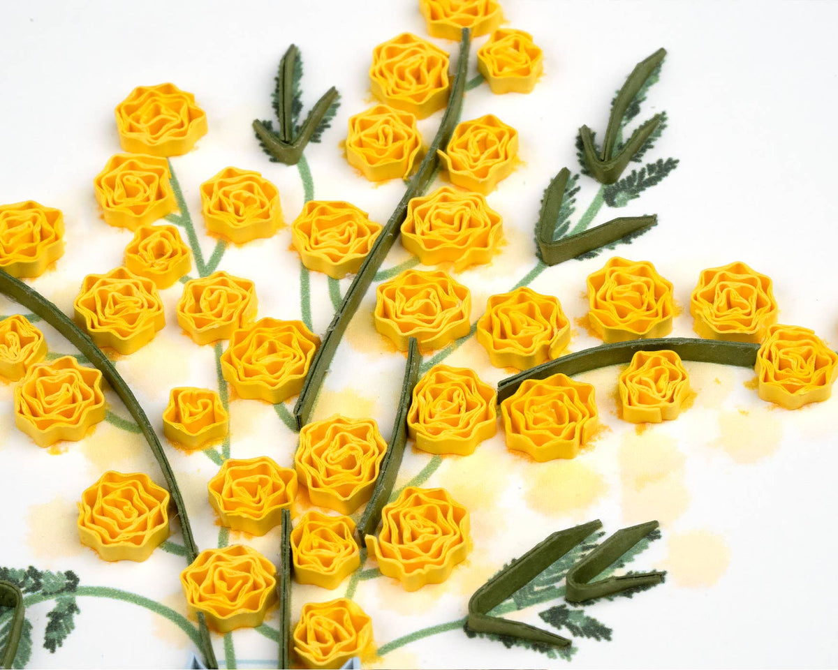 Quilling Card - Mimosa Flower