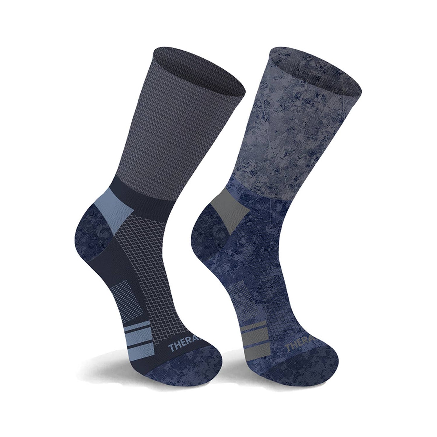 Extreme Fit Wholesale - 2-Pairs: Non-Binding Loose Fit Cotton Diabetic Crew Socks