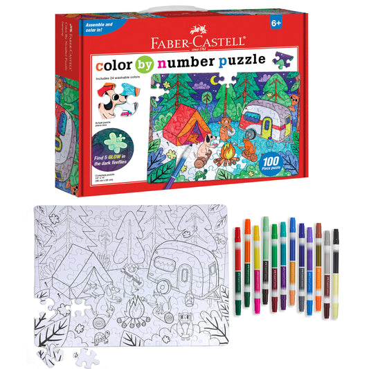 Diy Color By Number Puzzle - Camping Kit For Kits