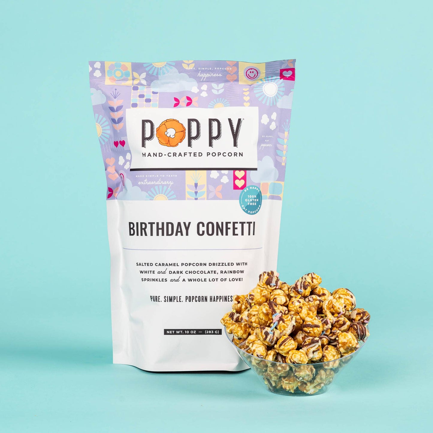 Birthday Confetti Popcorn 8.5oz Market Bag Popcorn