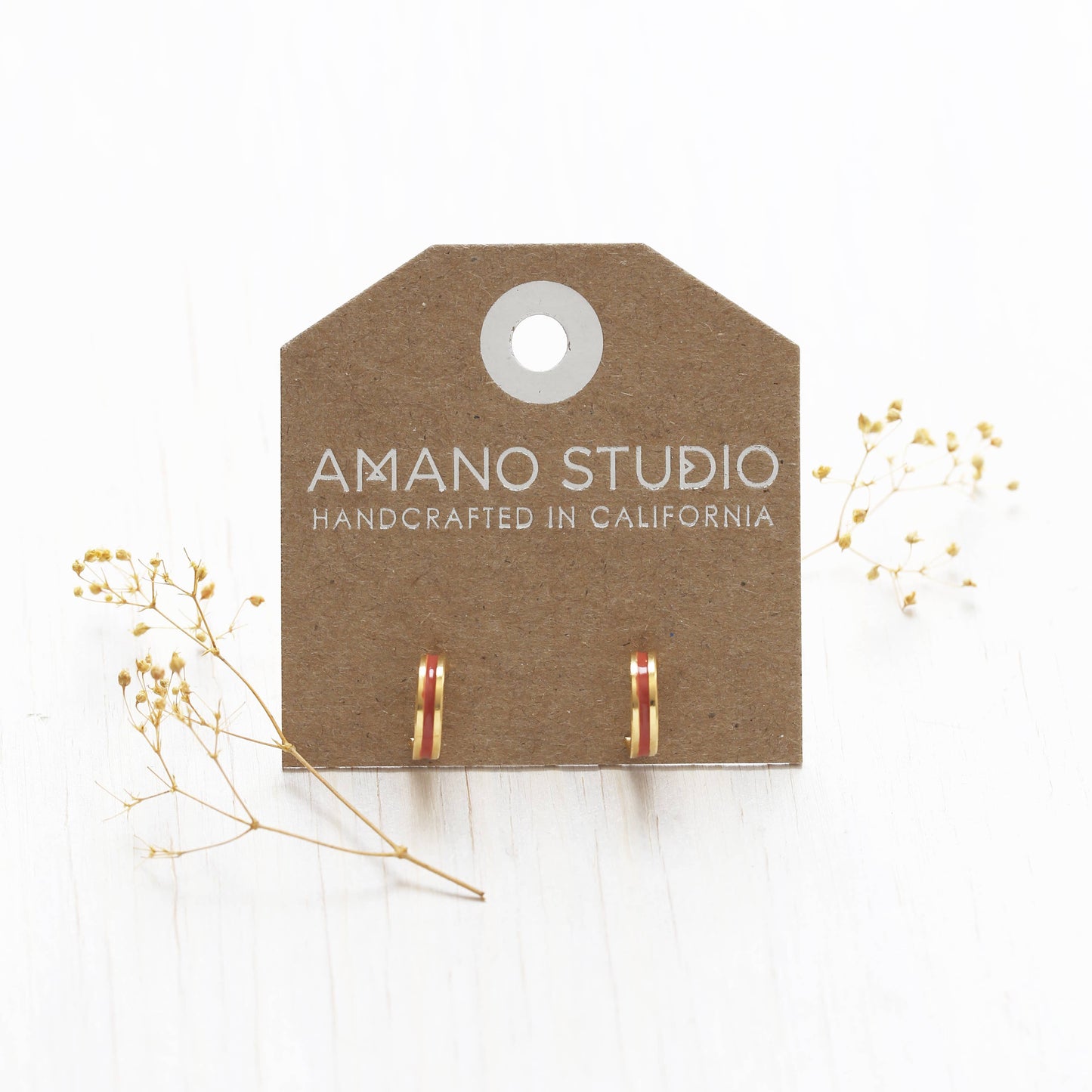 Amano Studio - 15mm Hoop Earrings with Summer Color