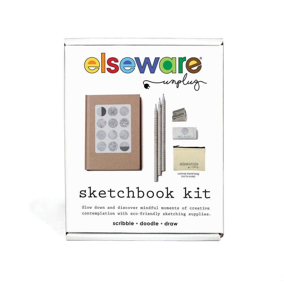 elseware unplug / eco-kids - Sketchbook Art Kit - Doodle Set with Pape ...