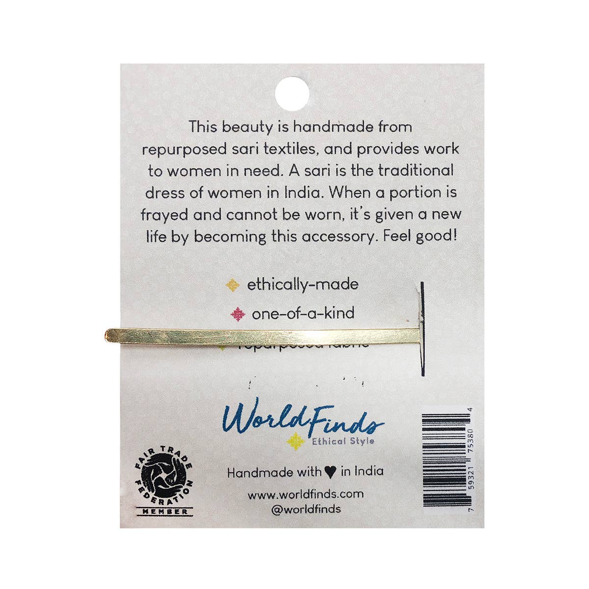 Kantha Cluster Hair Pin