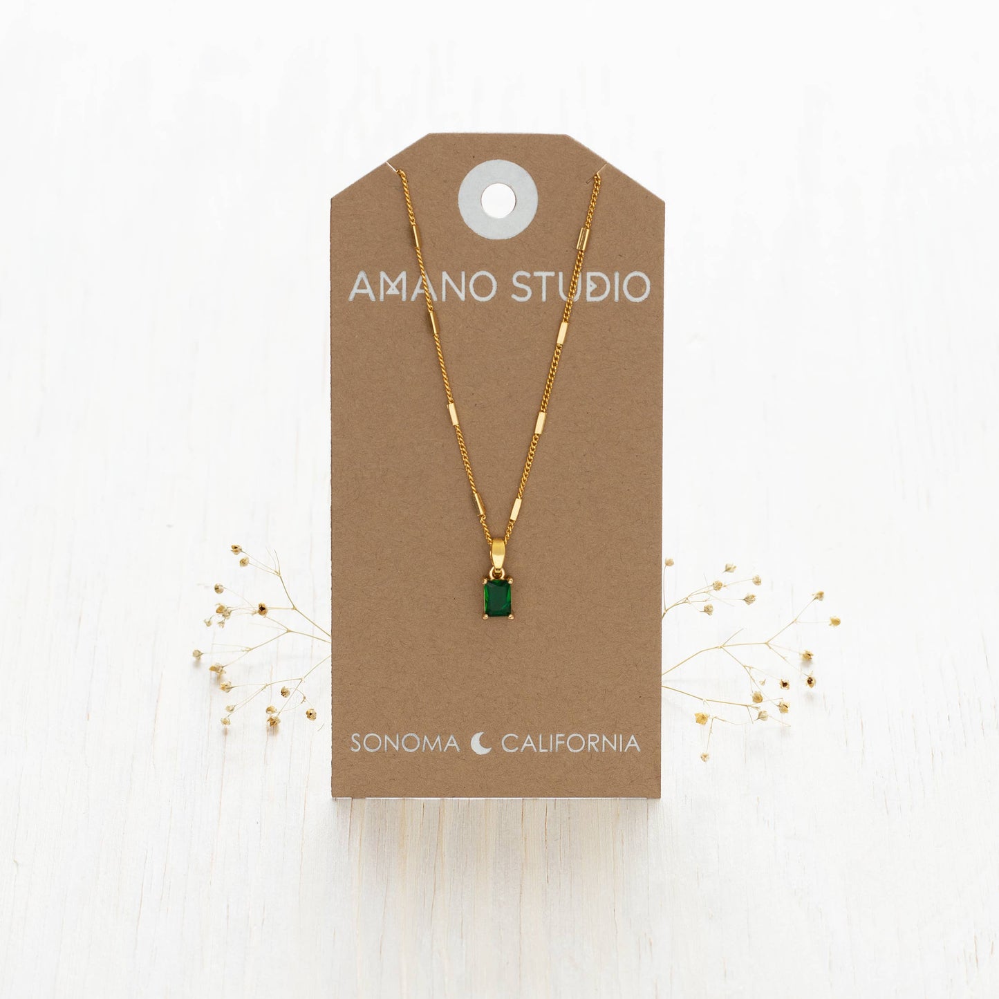 Amano Studio - Emerald Green Pendant Necklace