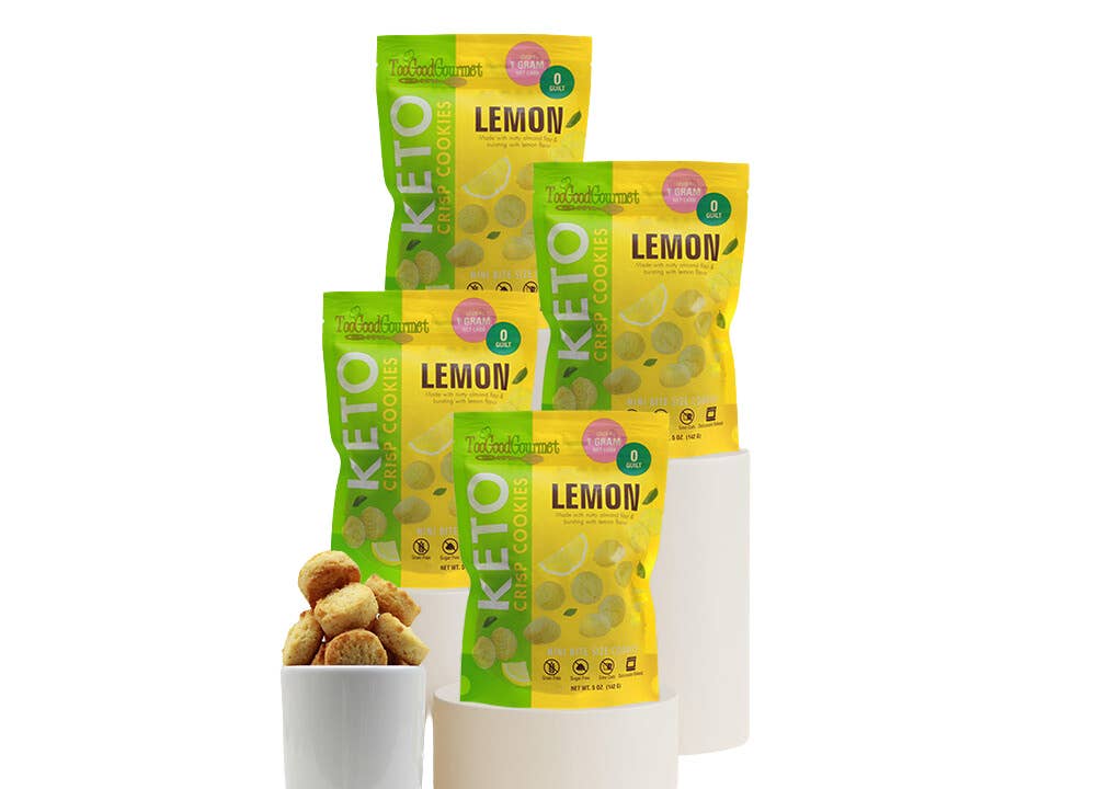 Too Good Gourmet - Keto Mini Cookies - Choco Chip, Bday, Peanut Butter, Lemon
