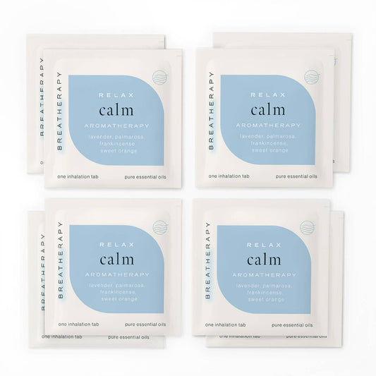 Breatherapy - CALM Anti-anxiety Aromatherapy Inhaler Patches (8pack)