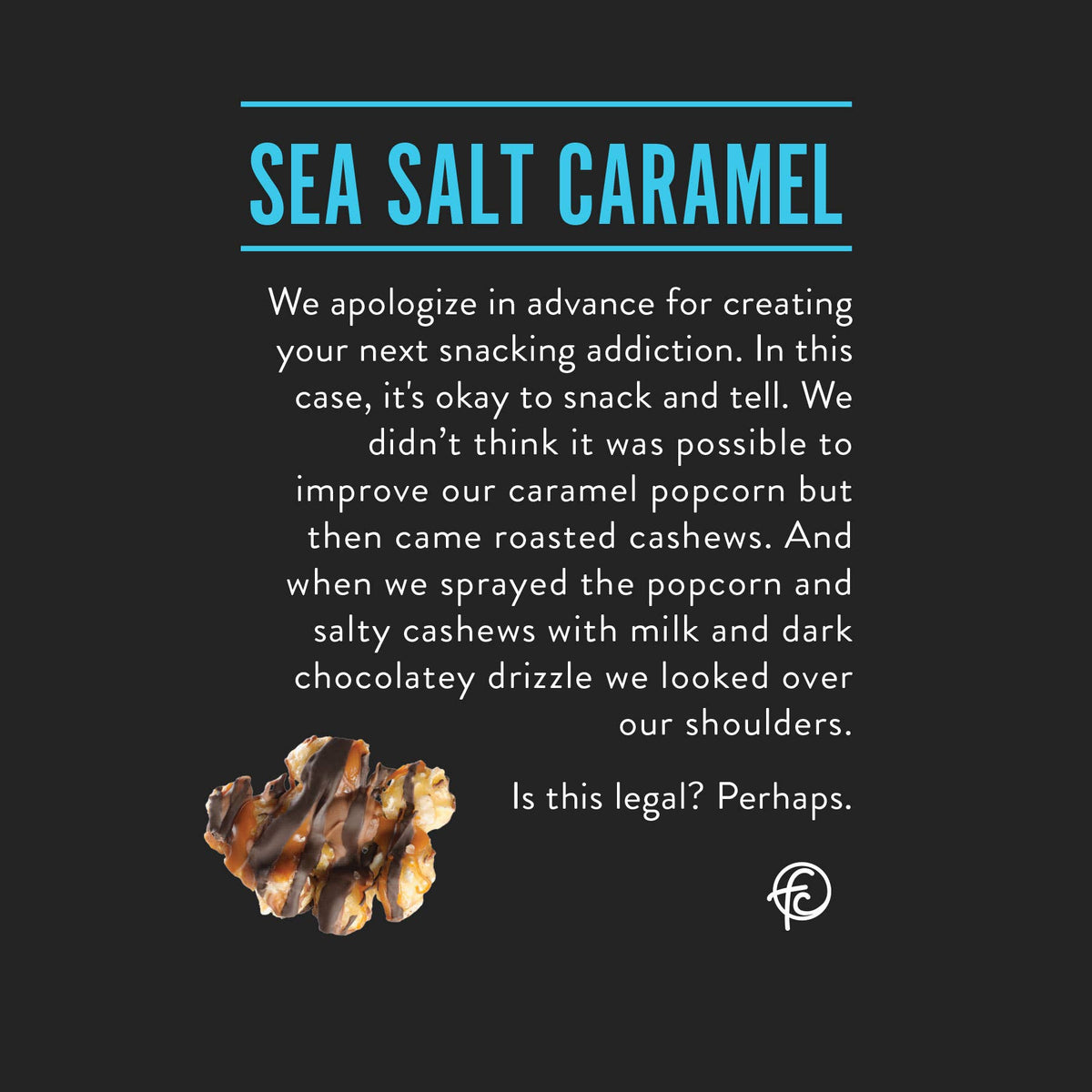 Funky Chunky - Sea Salt Caramel | Caramel Corn Chocolate Popcorn | 2oz bags