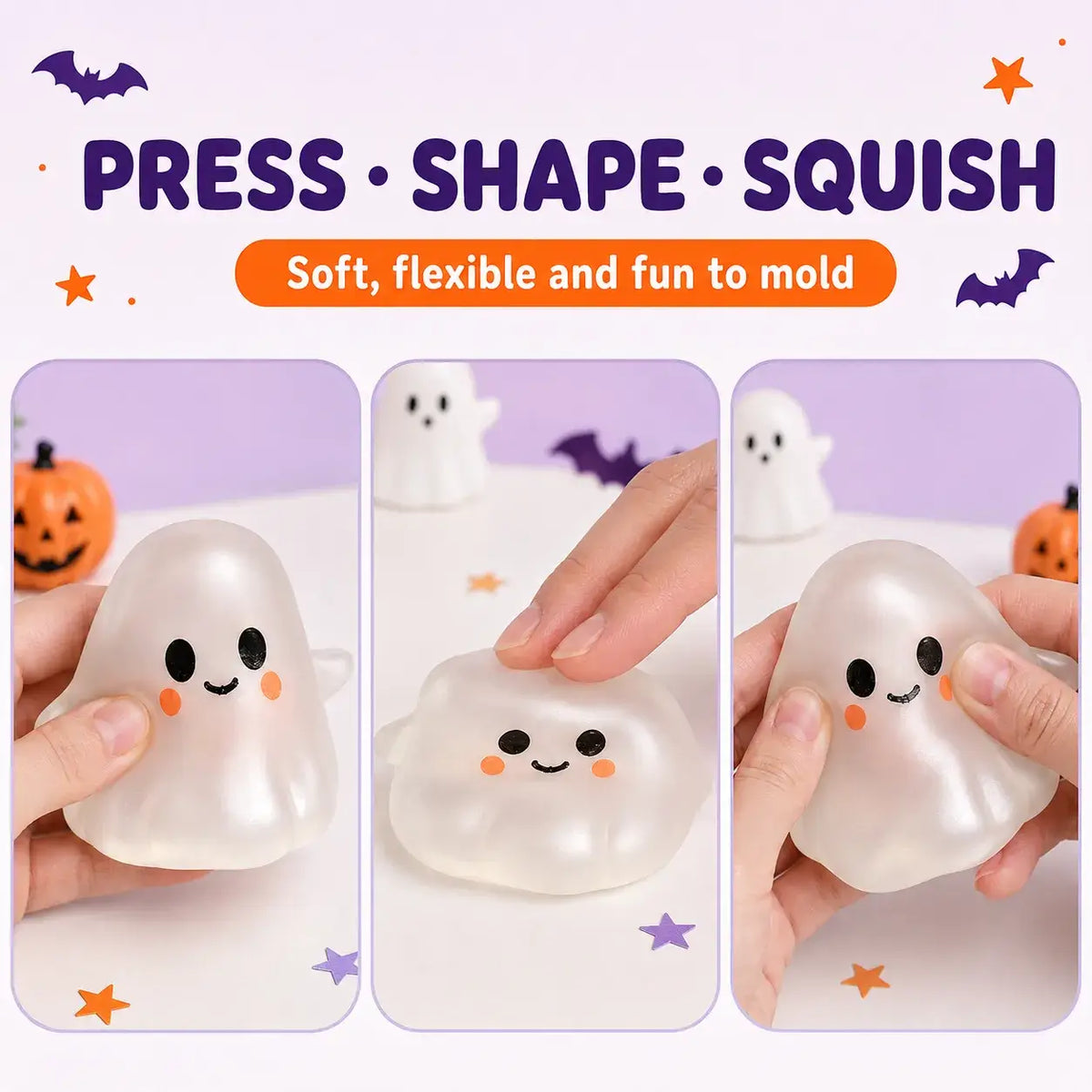 Accessiorie (We Pay All Duties) - Moldable Halloween Ghost Stress Relief Squeeze Toy