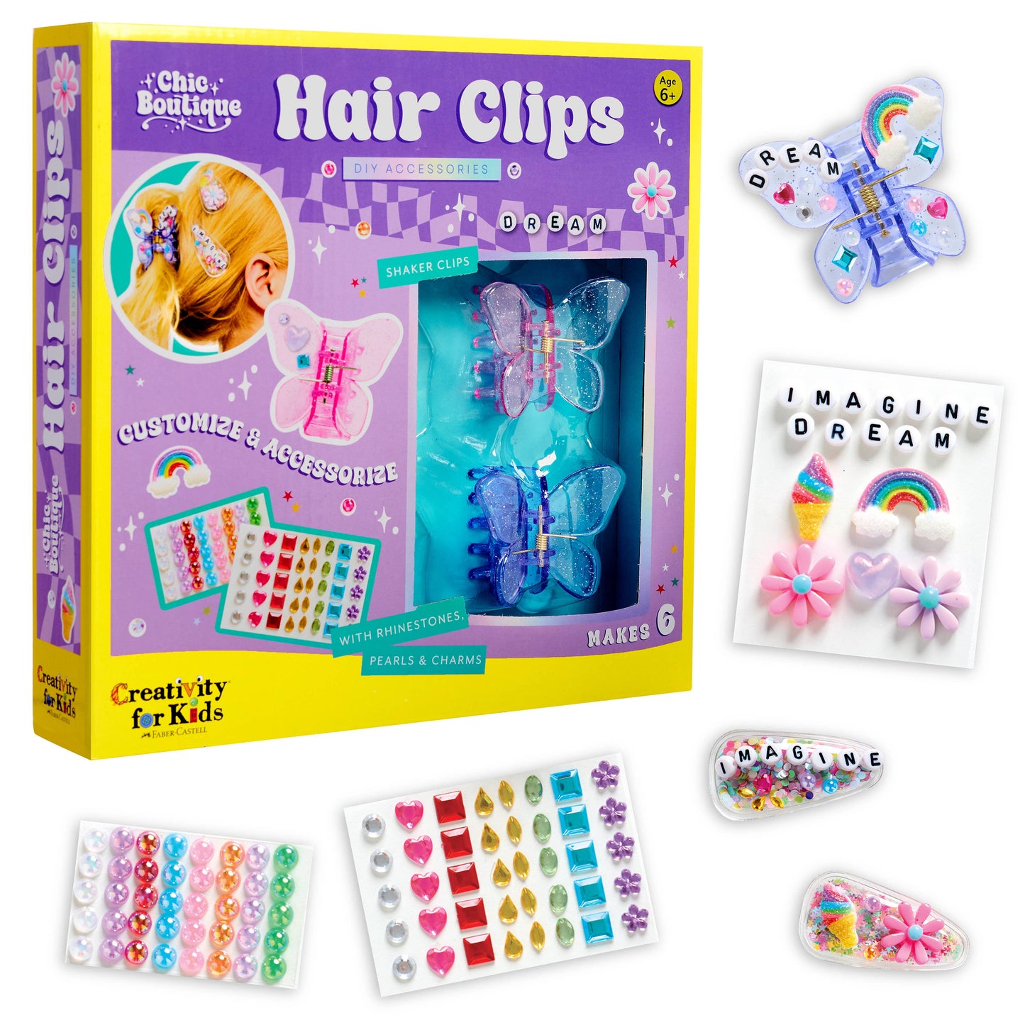 Faber-Castell / Creativity for Kids - Chic Boutique DIY Hair Clip Kit for Kids