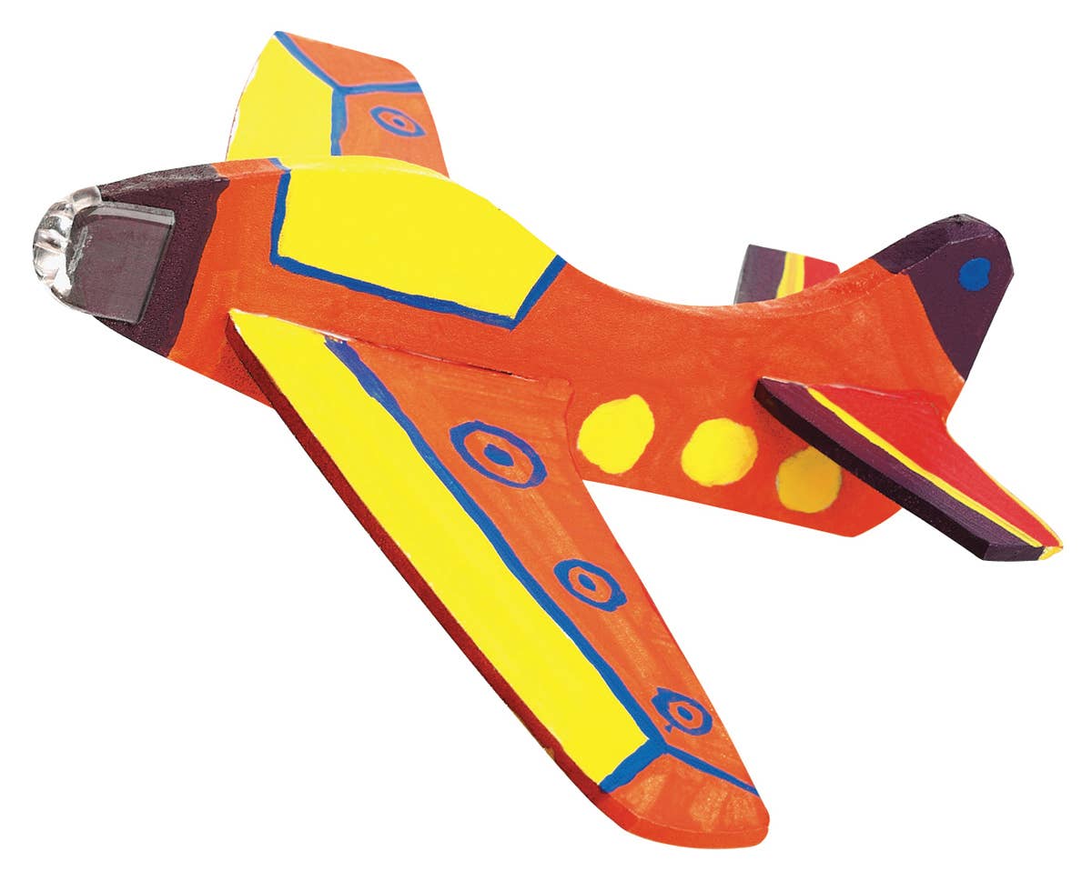 Faber-Castell / Creativity for Kids - 4 Foam Fliers Stunt Squadron Mini Kit - DIY Craft Kit