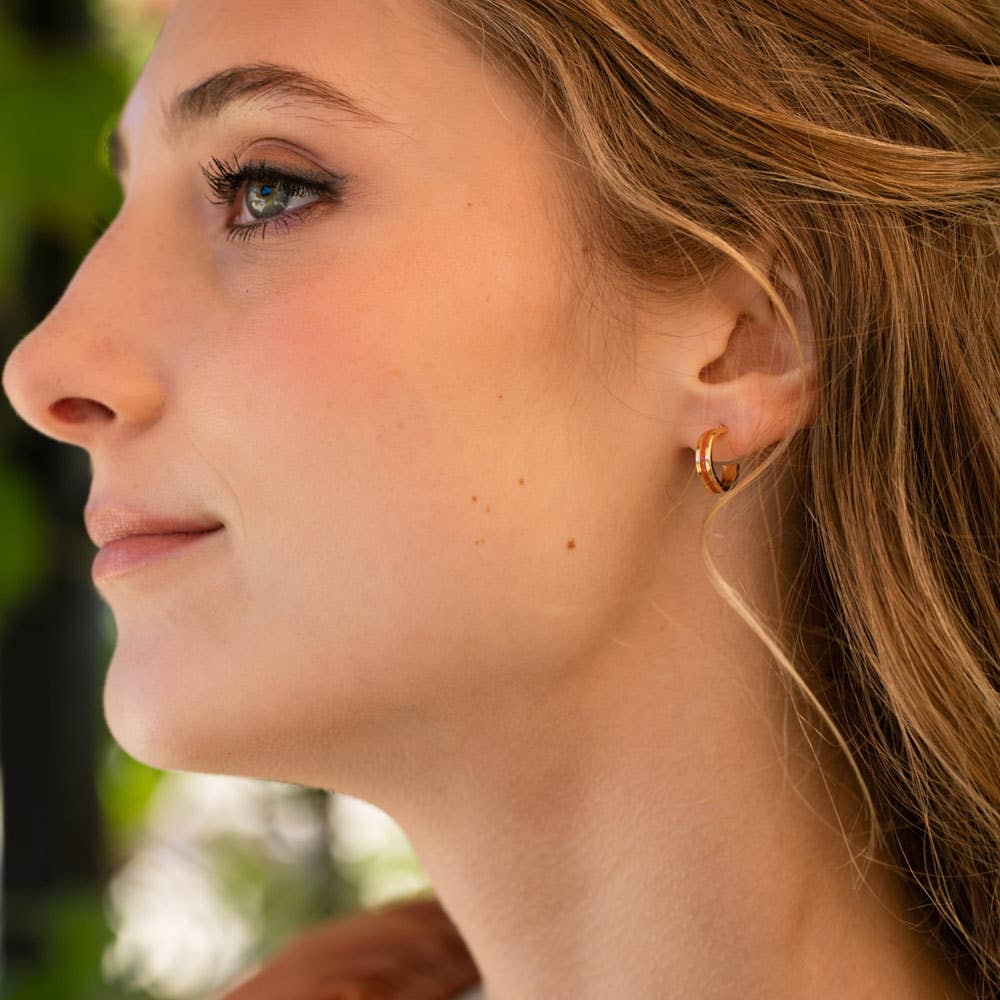 Amano Studio - 15mm Hoop Earrings with Summer Color
