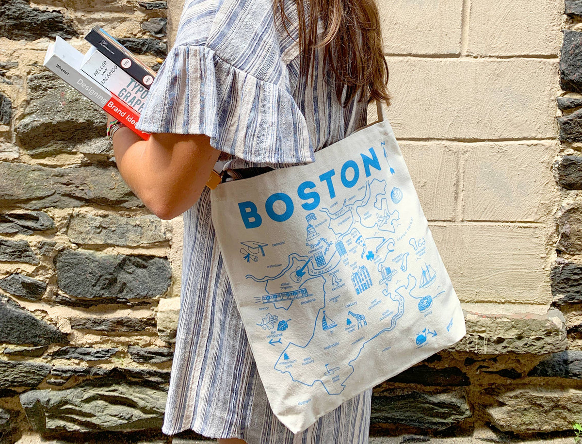 Boston Natural Hobo Tote - Cotton Canvas, USA Made