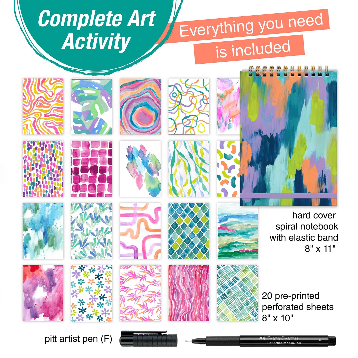Reverse Coloring and Doodling Book - Neutral Edition