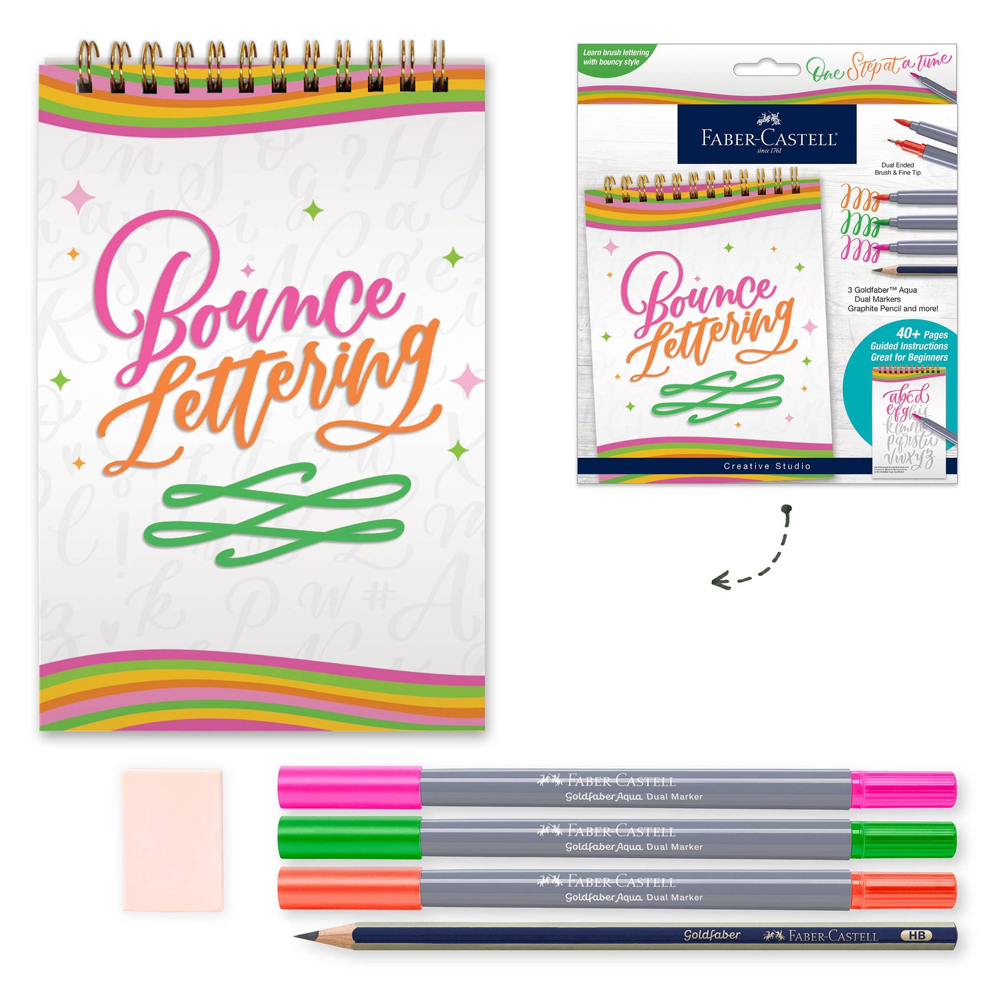 Bounce Lettering DIY Hand Lettering Kit