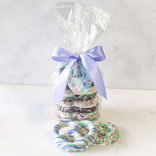 7pc Easter Chocolate Covered Pretzel Stack - Spring