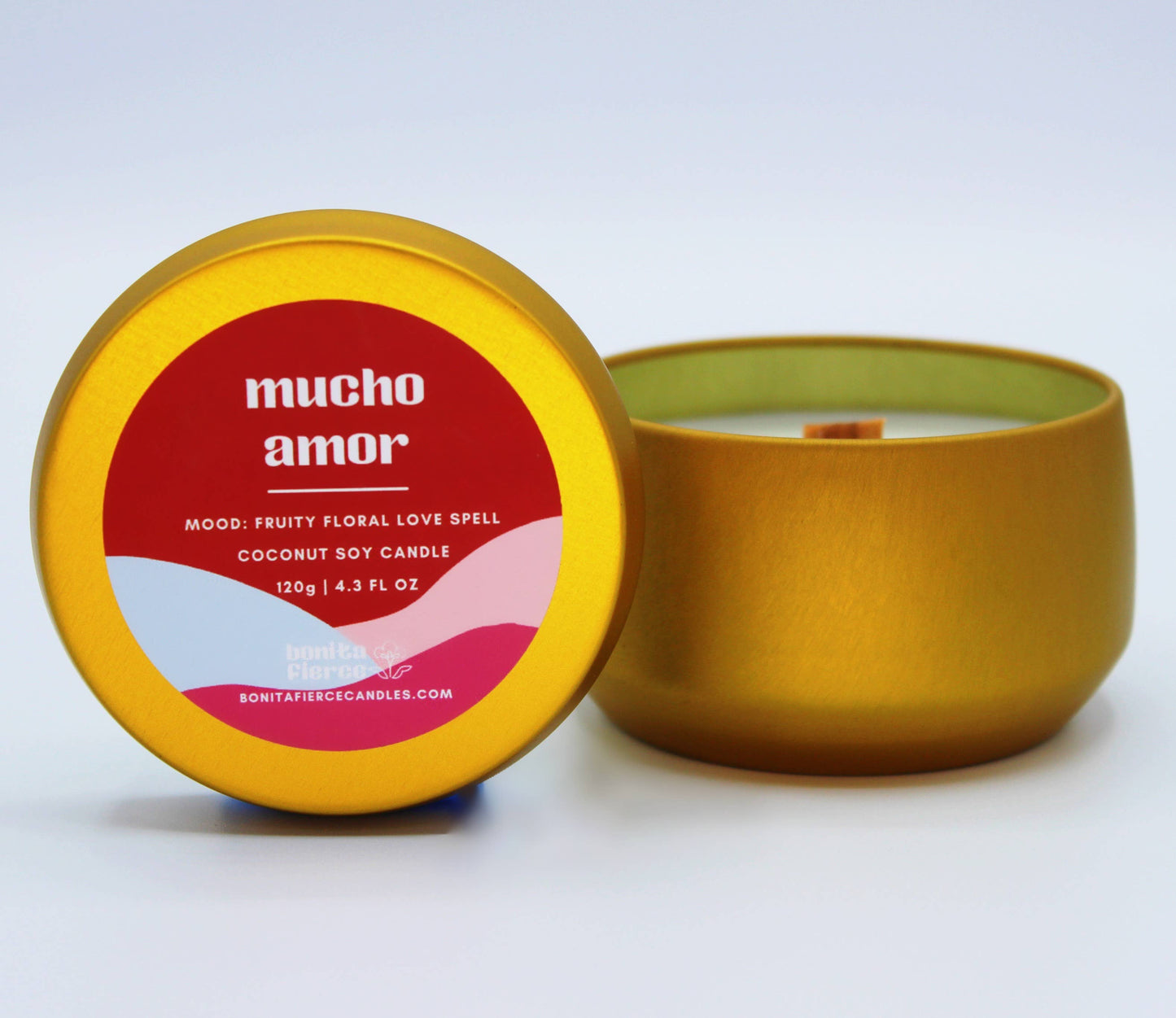 Bonita Fierce Candles - Mucho Amor Candle: 8.5 oz