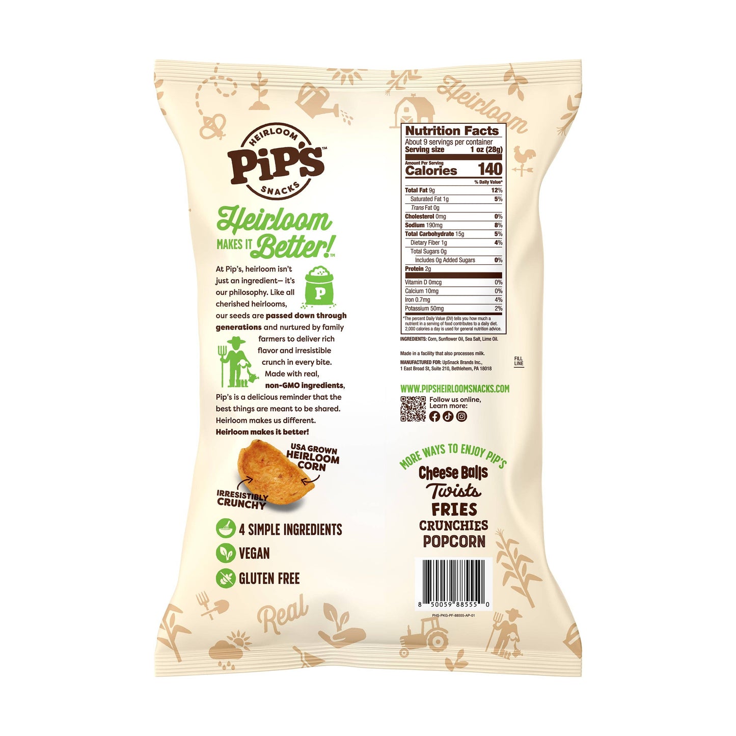 Lime Corn Dippers 9.25oz Bag
