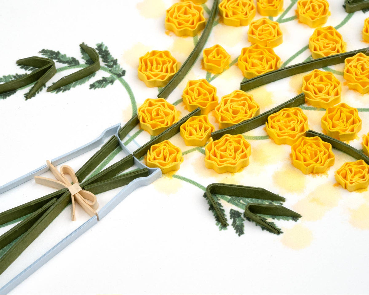 Quilling Card - Mimosa Flower