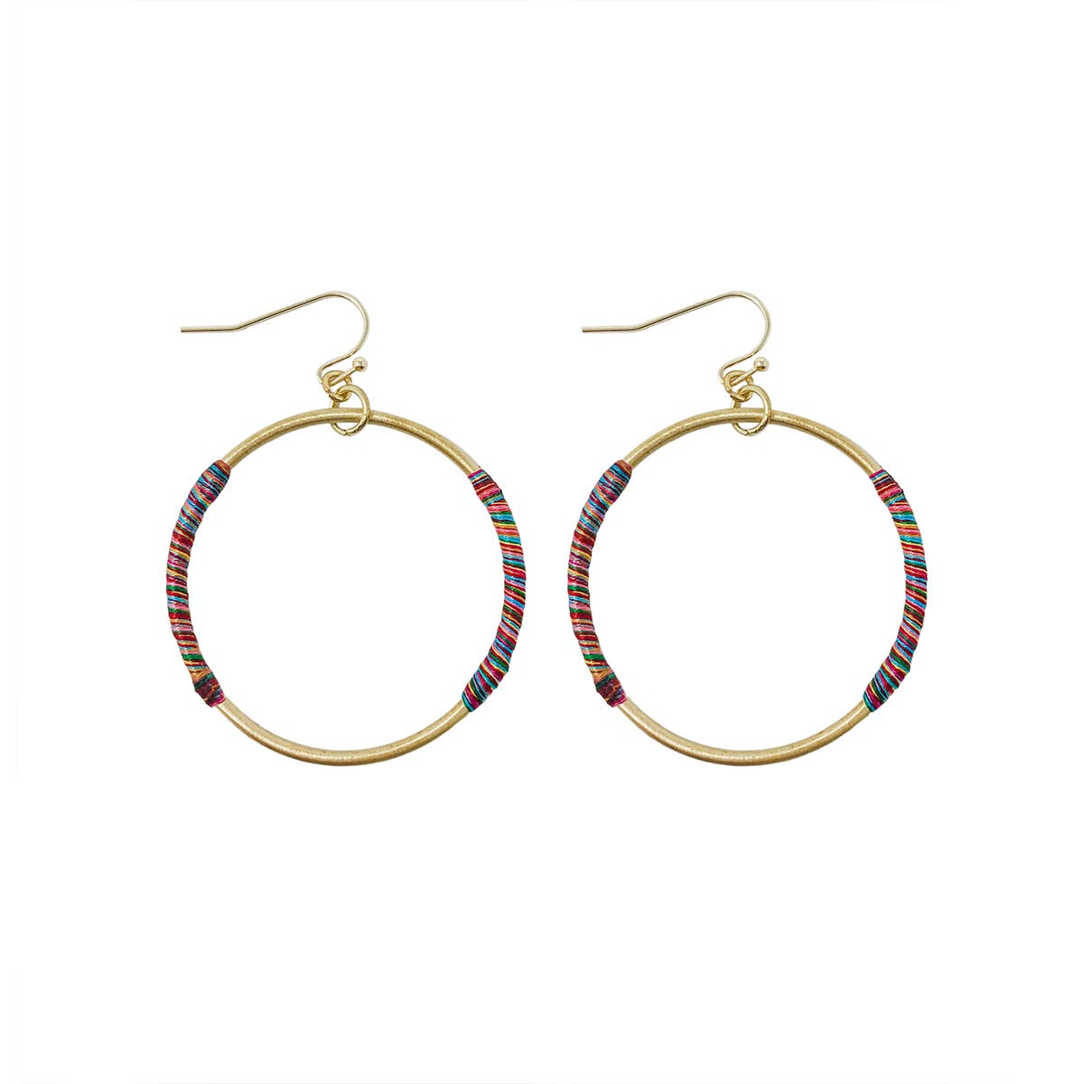 Raja Rainbow Side Wrap Hoops