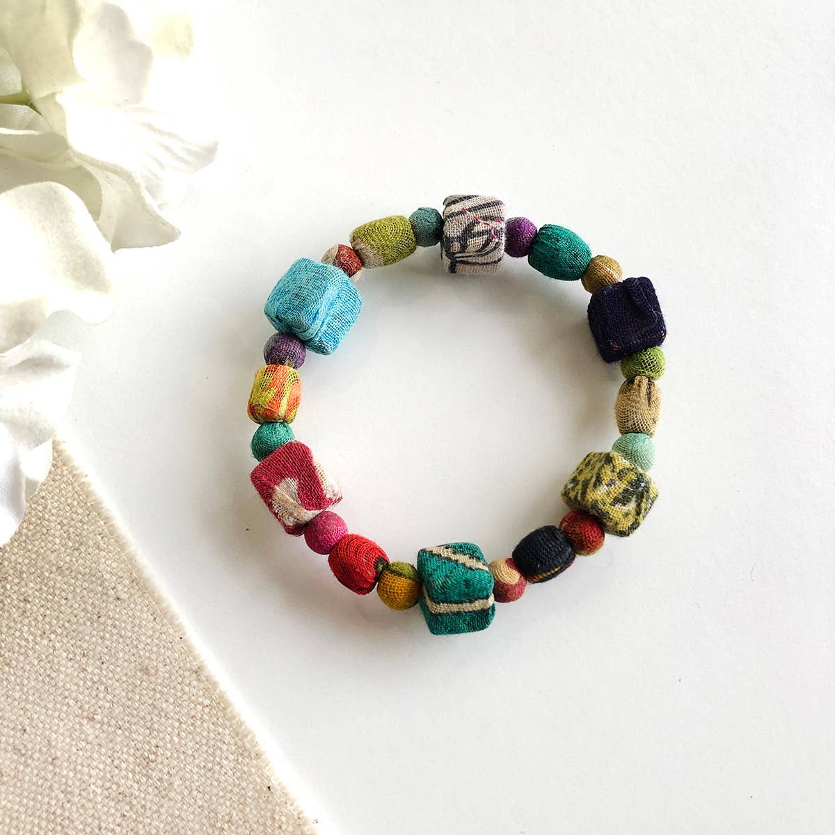 Kantha Square Bracelet