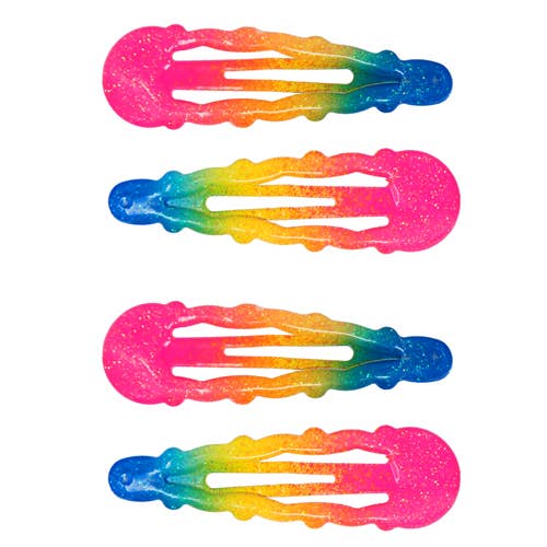 Rainbow Snap Hairclips