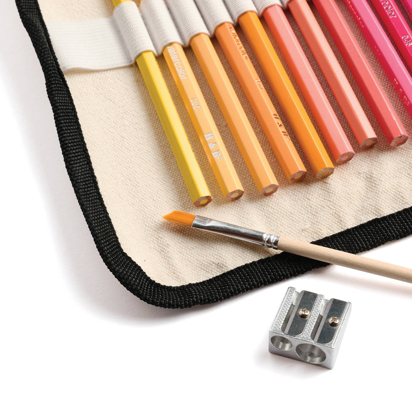 Watercolor Pencils - 36 Colors with Eco-Friendly Canvas  Wrap