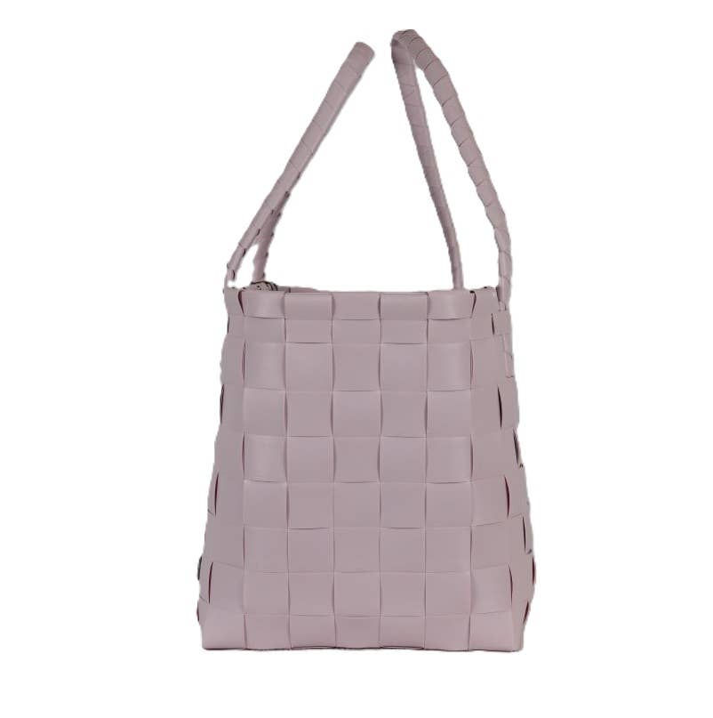 Paris Recycled Handwoven Tote Bag - Soft Lilac