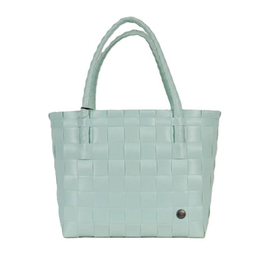 Paris Recycled Handwoven Tote Bag - Soft Mint