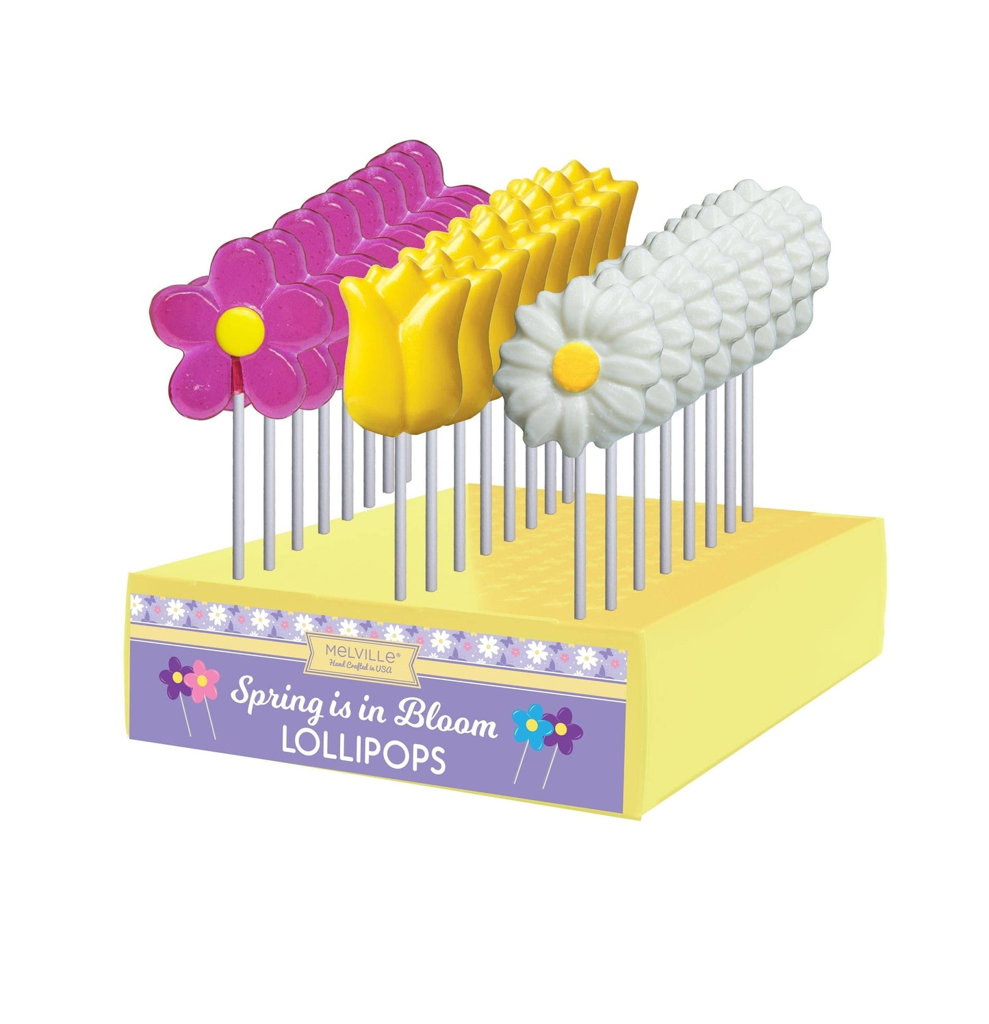 Melville Candy Company - Spring Flowers Lollipops - Assorted