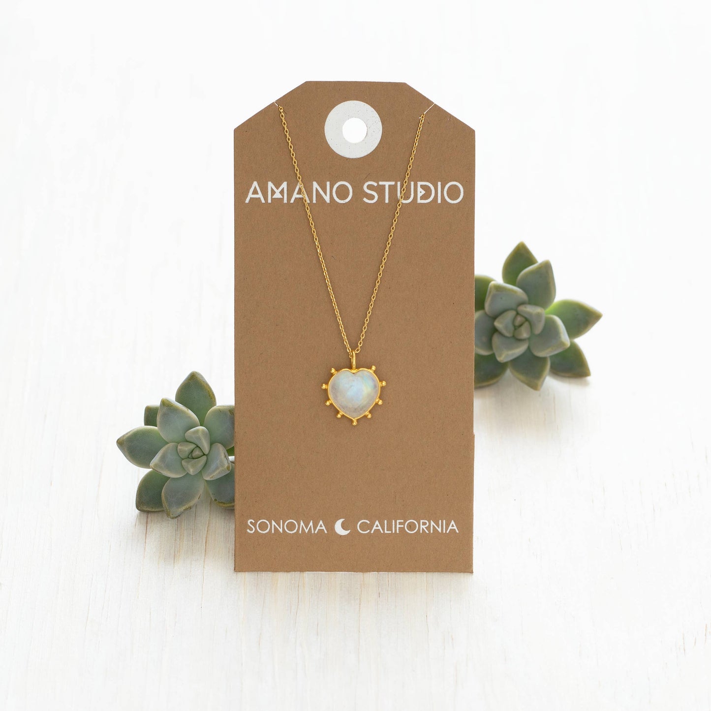 Amano Studio - Gemstone Heart Necklace