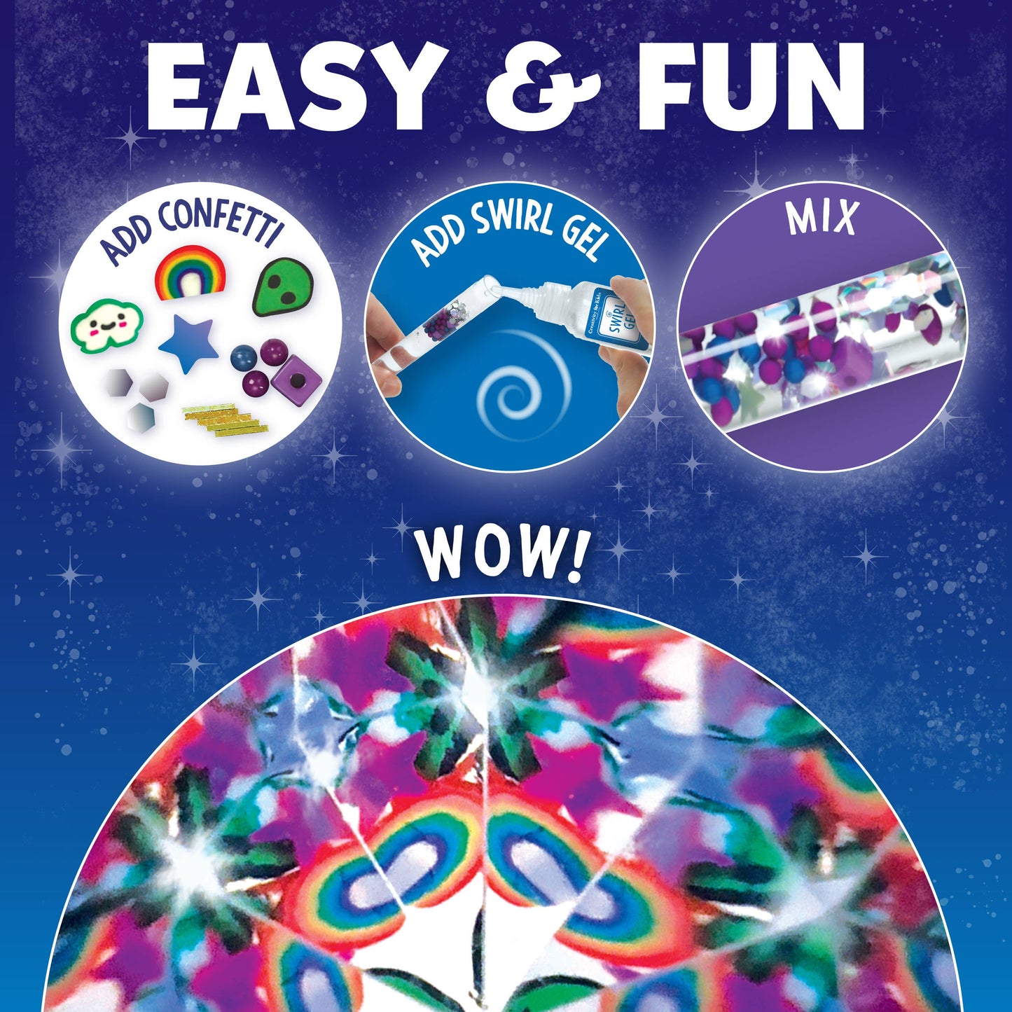 Make Your Own Magic Swirl Kaleidoscope Craft Kit