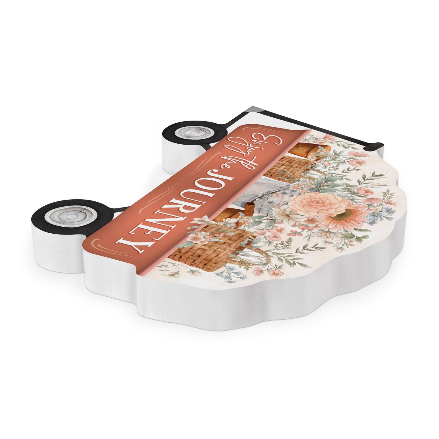 Enjoy The Journey Wagon Shape Décor