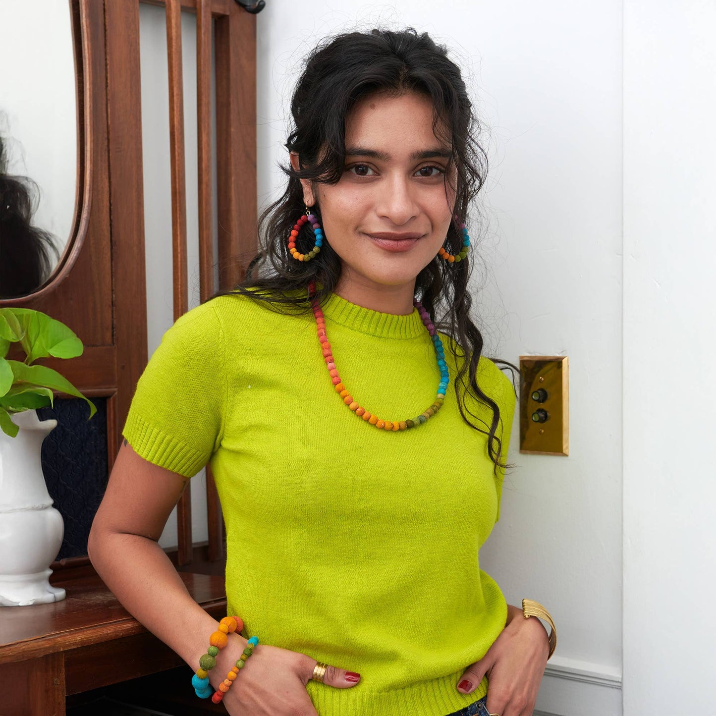 Kantha Prism Necklace