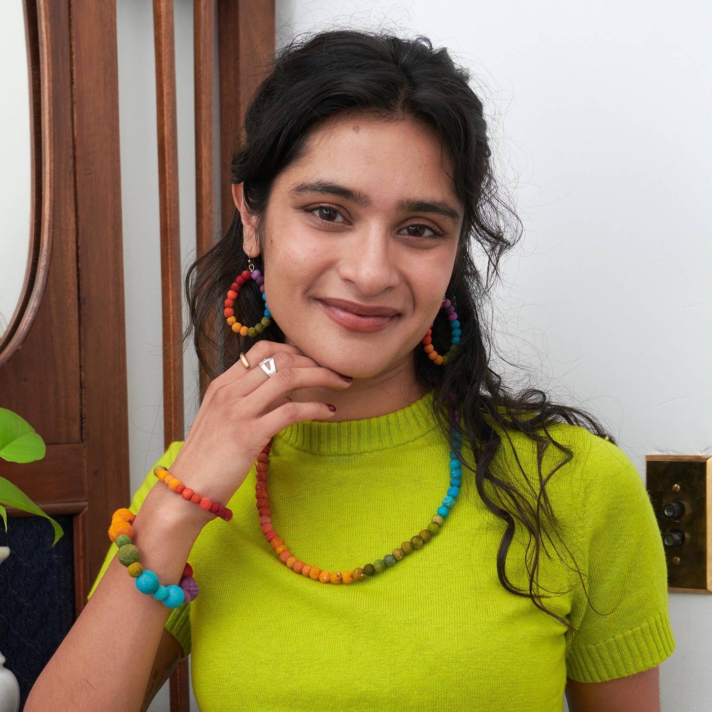 Kantha Prism Necklace