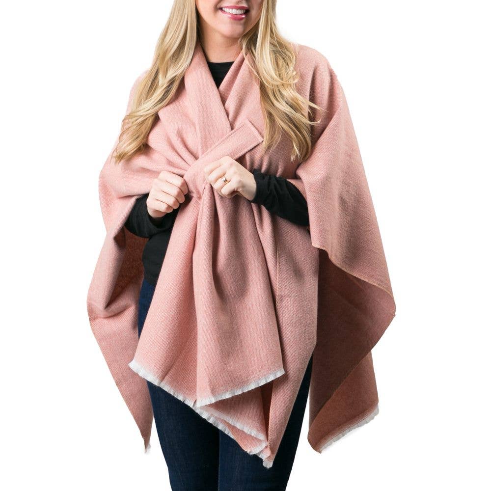 Top It Off - Oversized Keyhole Wrap - Fall 2024: Khaki