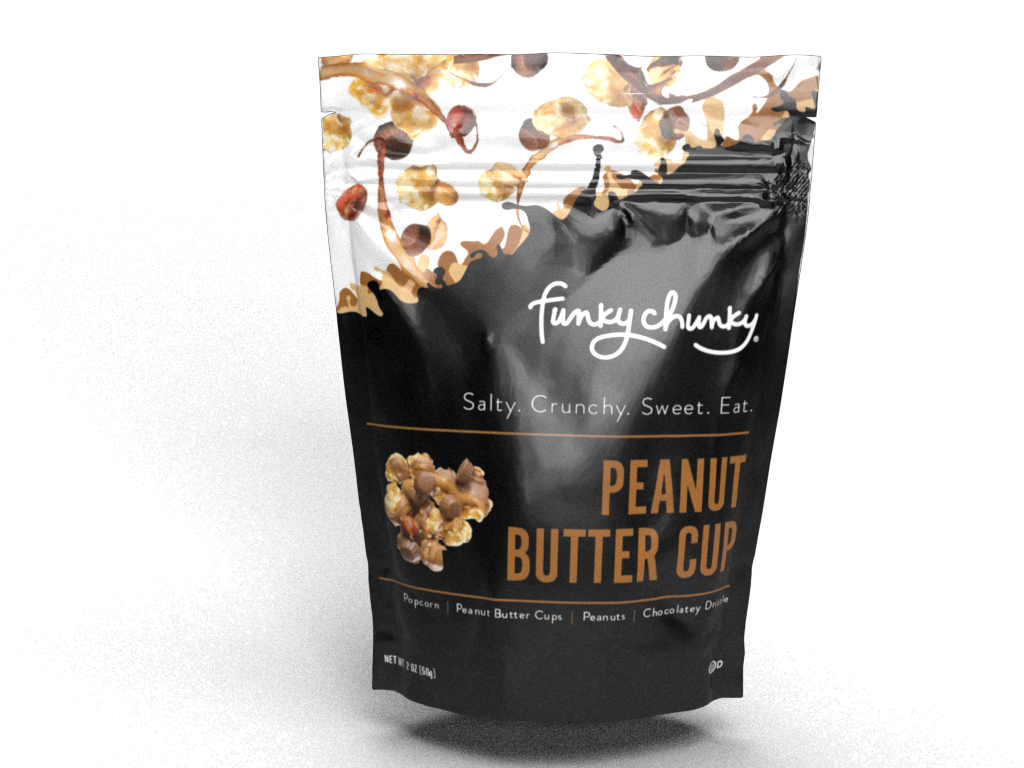 Funky Chunky - Peanut Butter Cup | Caramel Corn Chocolate Popcorn | bags