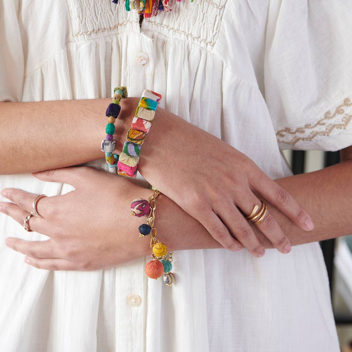 Kantha Block Bracelet |