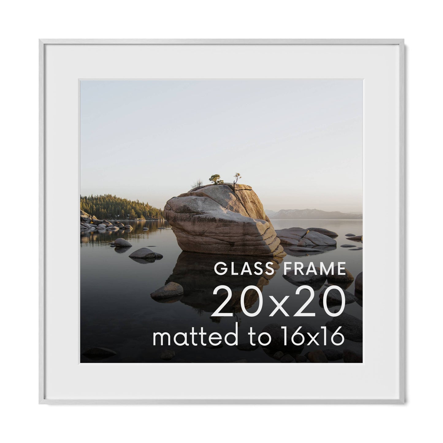 Haus and Hues - Silver Metal Frame with Glass