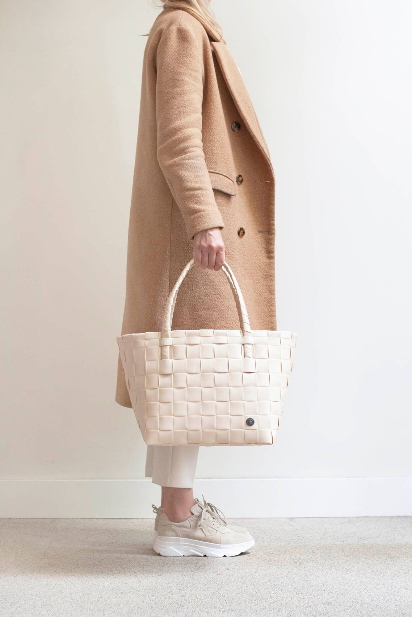 Paris Recycled Handwoven Tote Bag - Sahara Sand