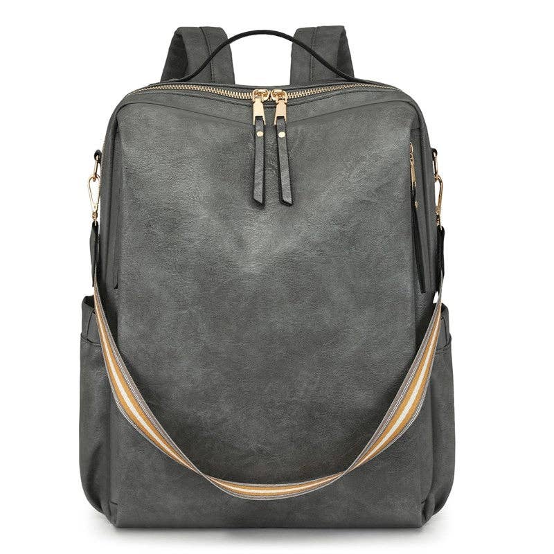 UZ Wholesale Store - Fashionable PU Large Capacity Backpack