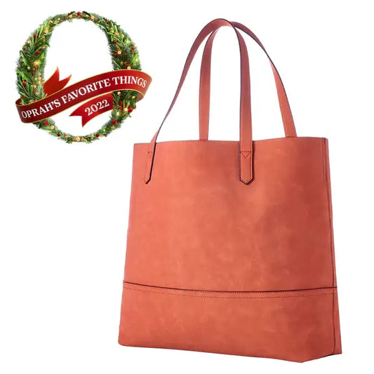 K. Carroll Accessories - Named One of Oprah's Favorites Things 2022- The Taylor Tote: ORANGE SUEDE