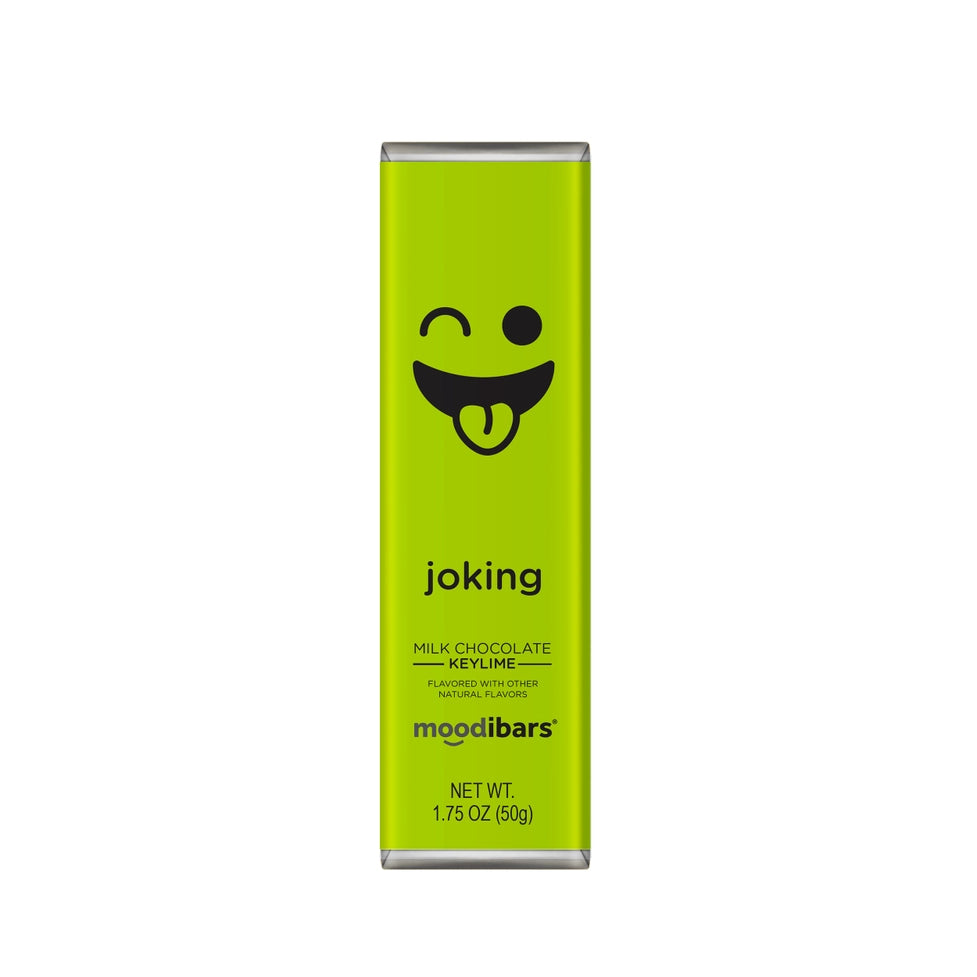 Moodibars JOKING creamy Milk Chocolate Keylime 1.75oz Bar
