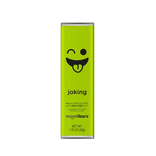 Moodibars JOKING creamy Milk Chocolate Keylime 1.75oz Bar