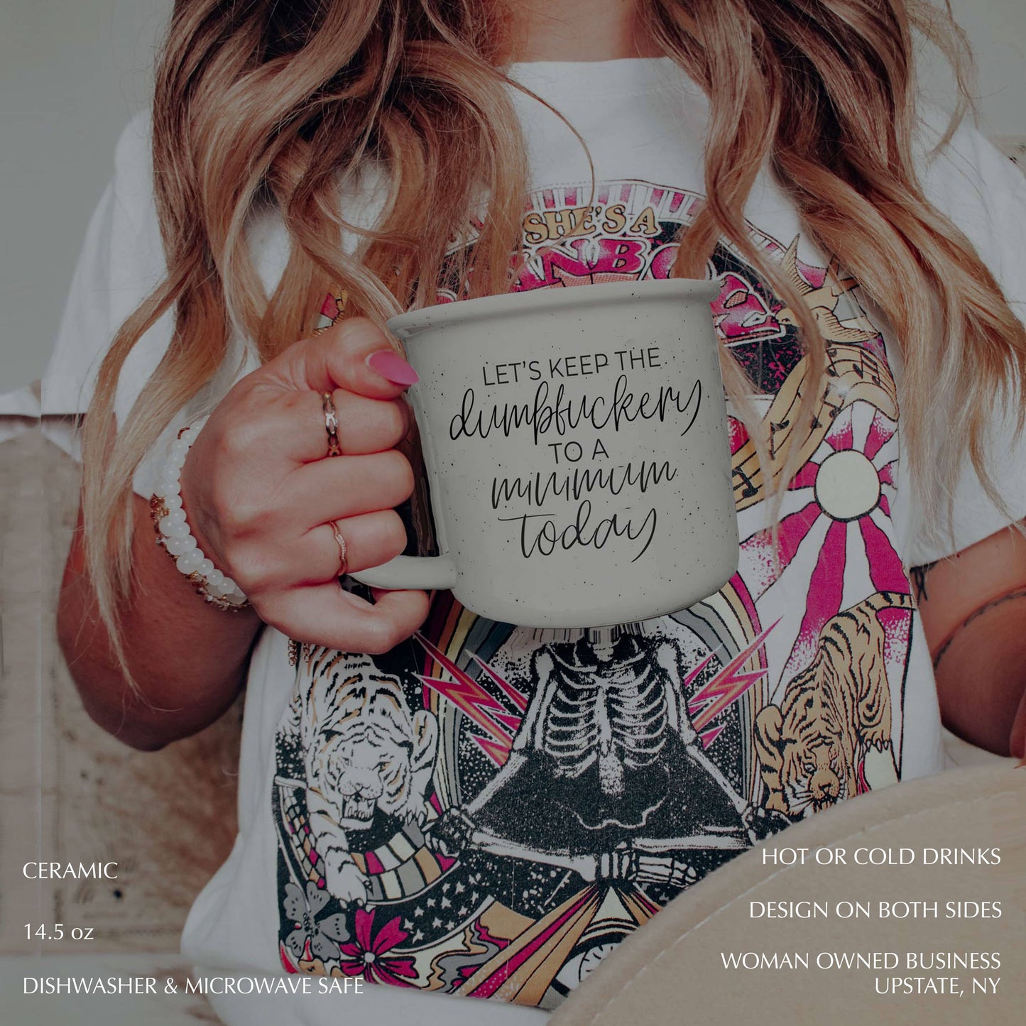 Gia Roma - Funny Coffee Mugs for Women | Self Love Gifts | Ceramic Cups