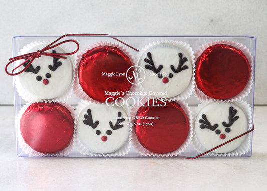 Maggie's Chocolate Covered Cookies - 8pc. Reindeer