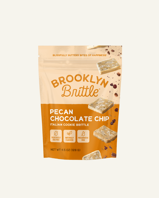 Italian Cookie Brittle – Pecan Chocolate Chip | Pouch Bag