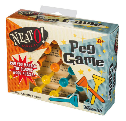Neato! Classic Wooden Peg Game - Travel Size